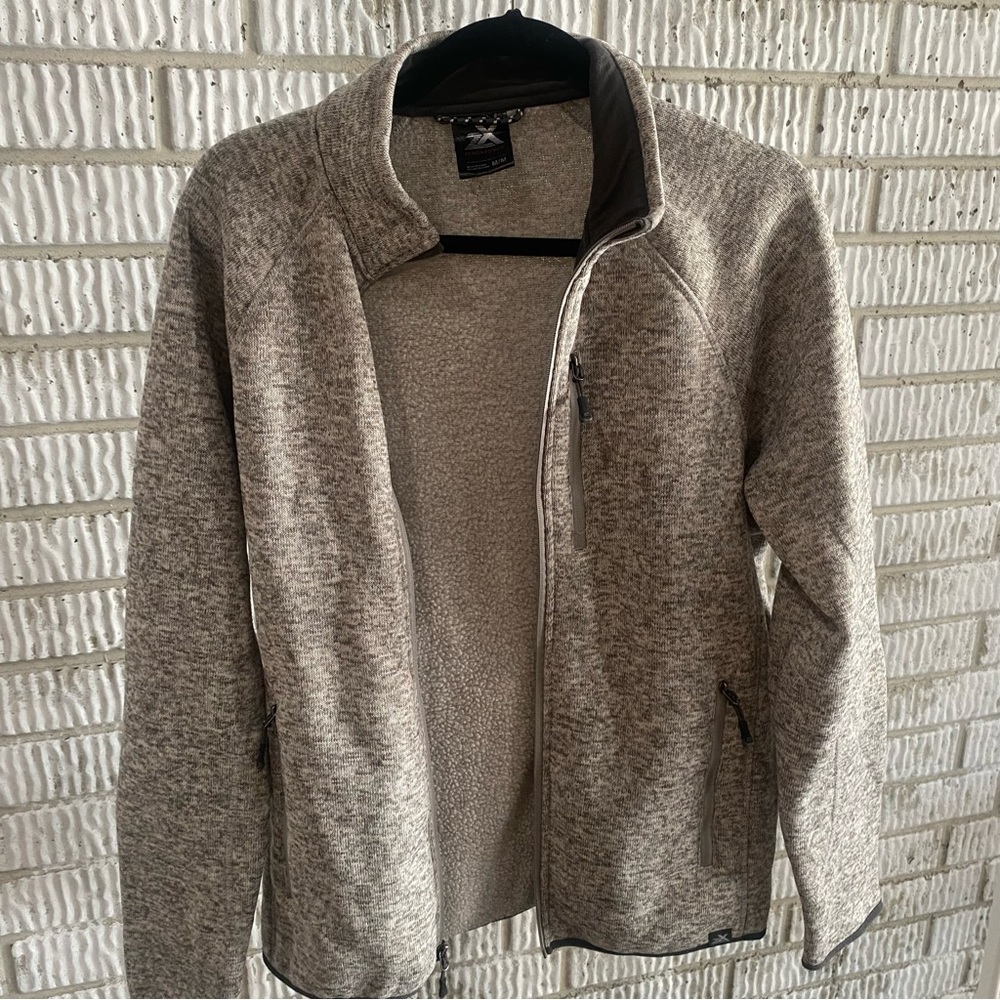 Zeroxposur Heather Gray Zip Up Sweatshirt